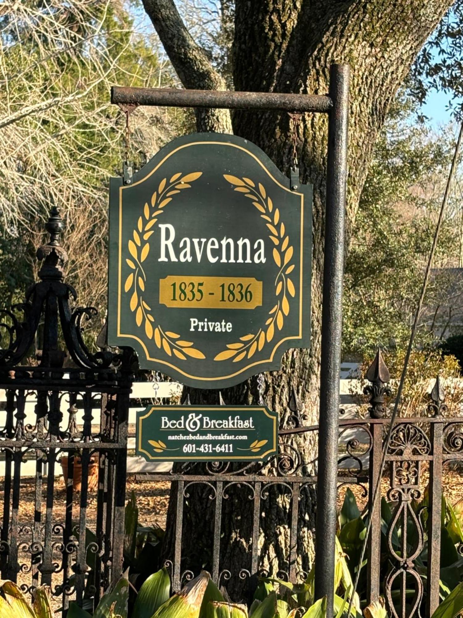 Ravenna Bed And Breakfast Натчез Экстерьер фото